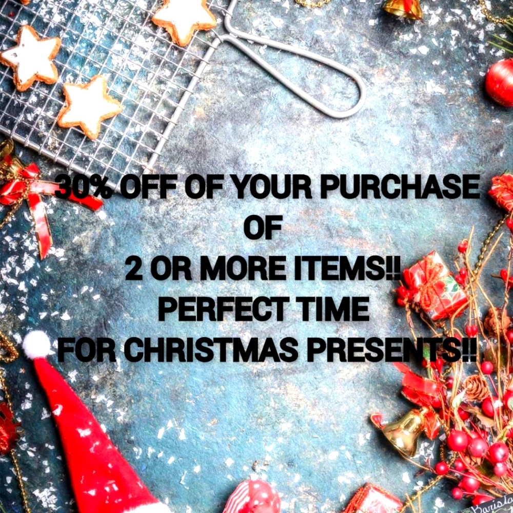 30% OFF PURCHASE OF 2 OR MORE ITEMS